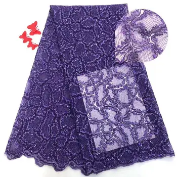 2019 high quality French Nigerian sequins net lace,African tulle mesh sequence lace fabric for party dress 5yards/lot purple(719
2019 high quality French Nigerian sequins net lace,African tulle mesh sequence lace fabric for party dress 5yards/lot purple(719