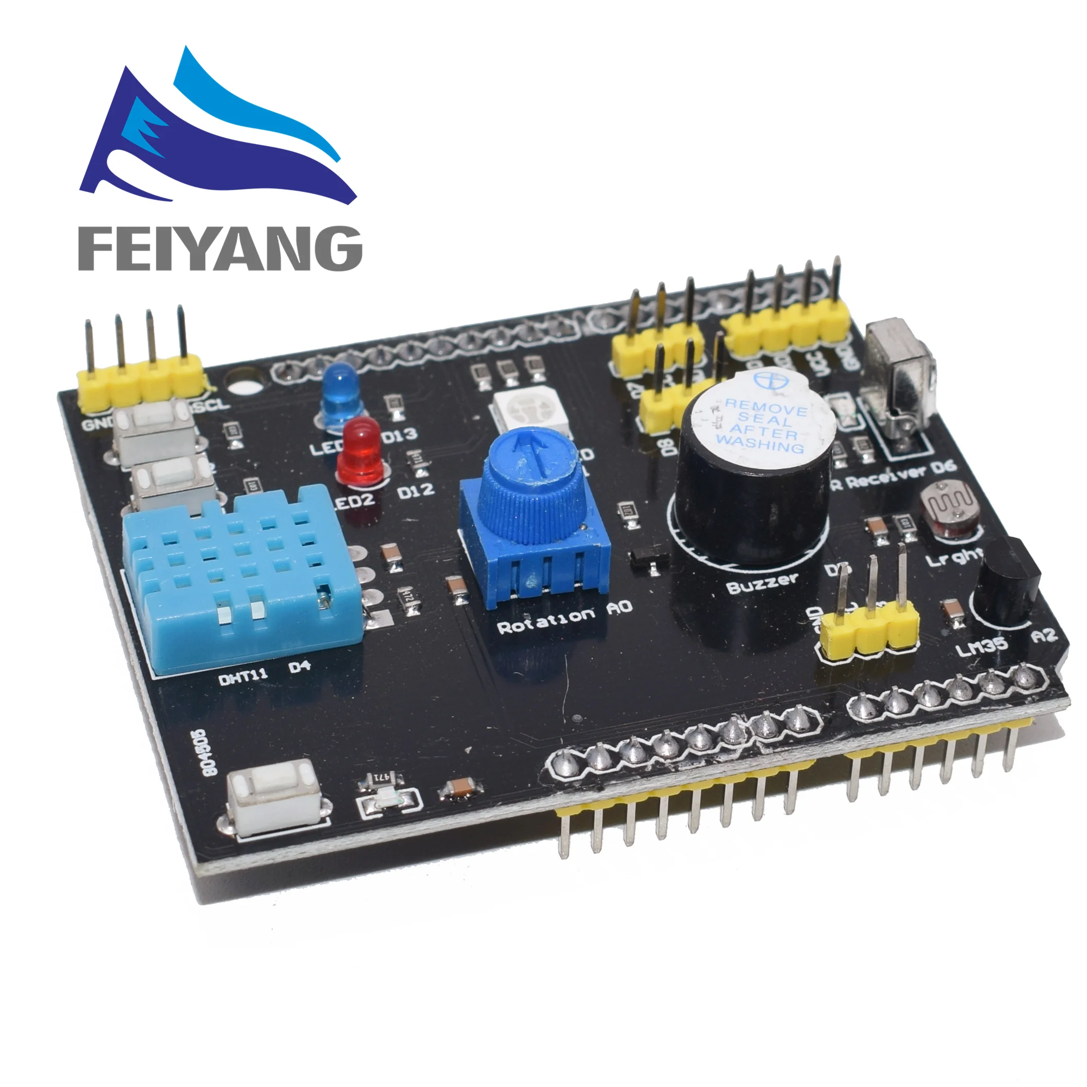 Multi-Function Expansion Board DHT11 Temperature And Humidity LM35 Temperature Buzzer
Multi-Function Expansion Board DHT11 Temperature And Humidity LM35 Temperature Buzzer