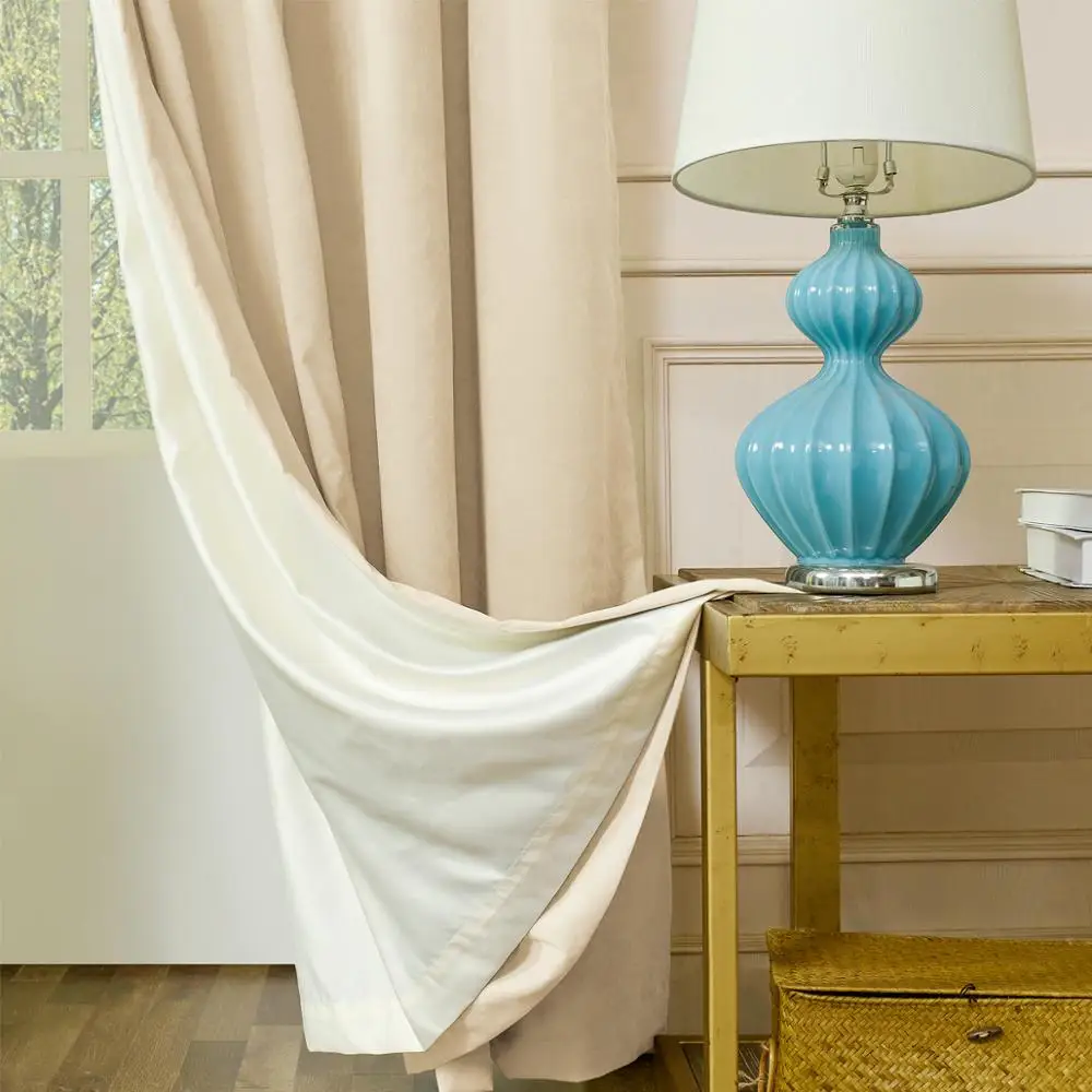 GIGIZAZA Velvet Window Blackout Curtains for Living Room Bedroom DoubleLayer Grey Beige with White Thick Lining Kitchen Curtains
GIGIZAZA Velvet Window Blackout Curtains for Living Room Bedroom DoubleLayer Grey Beige with White Thick Lining Kitchen Curtains