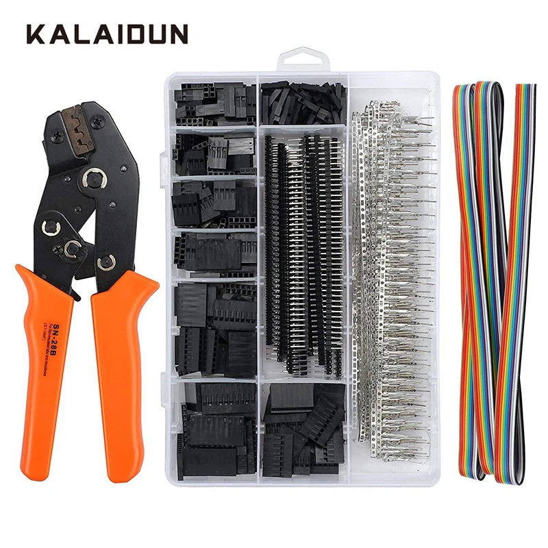 KALAIDUN Crimping Tool Pliers Set Ferrule Crimper Dupont SN-28B+1550PCS Terminal Clamp Kit Wire Cable Multitool Plier Hand Tools
KALAIDUN Crimping Tool Pliers Set Ferrule Crimper Dupont SN-28B+1550PCS Terminal Clamp Kit Wire Cable Multitool Plier Hand Tools