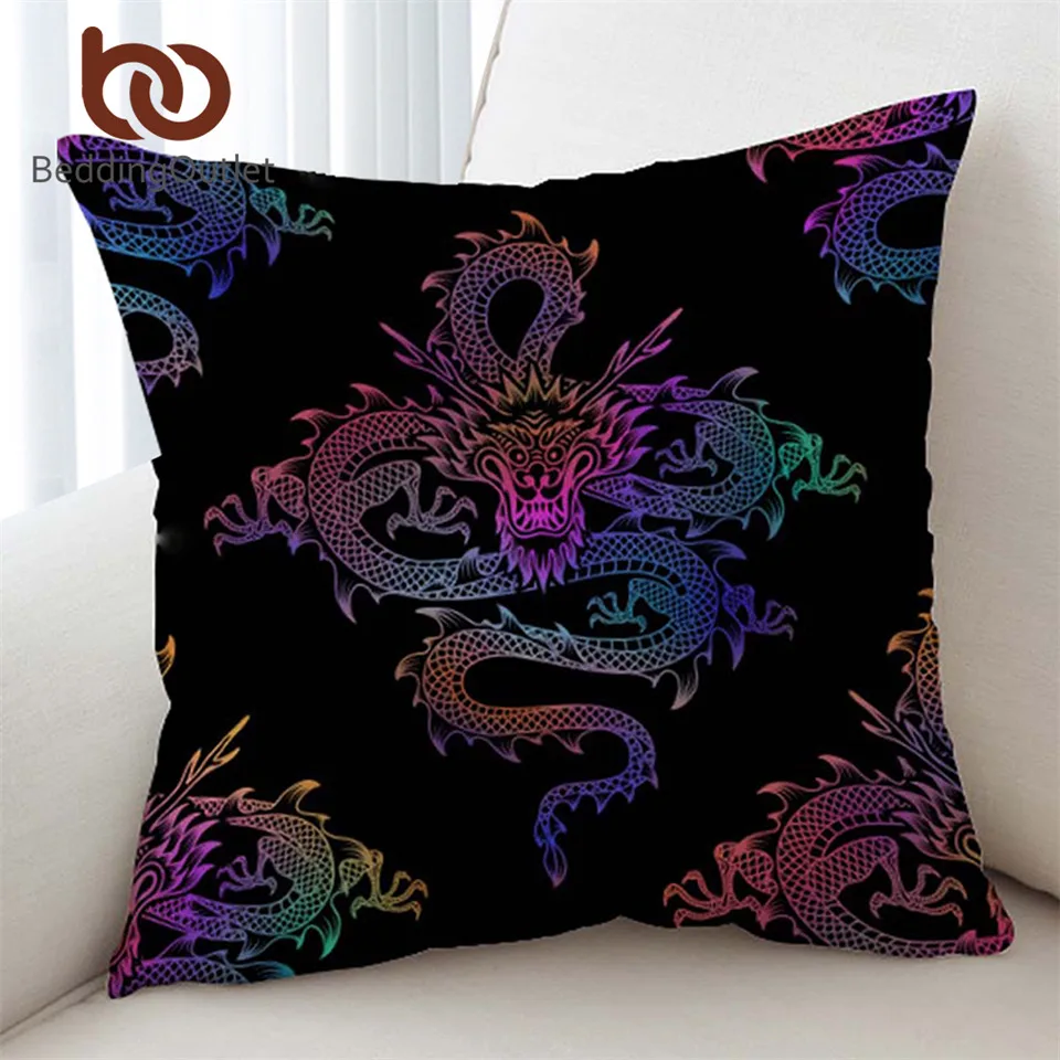 BeddingOutlet Dragon Totem Cushion Cover Colorful Printed Pillowcase Black Throw Cover Chinese Element Decorative Pillow Cover
BeddingOutlet Dragon Totem Cushion Cover Colorful Printed Pillowcase Black Throw Cover Chinese Element Decorative Pillow Cover