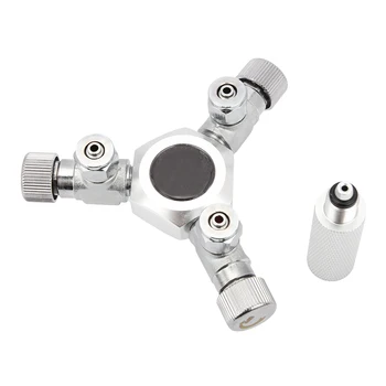 Senzeal 3 Way High Quality Aluminum CO2 Splitter Regulator Valve Alloy Solenoid Needle Valve for Aquarium Tank Silver
Senzeal 3 Way High Quality Aluminum CO2 Splitter Regulator Valve Alloy Solenoid Needle Valve for Aquarium Tank Silver