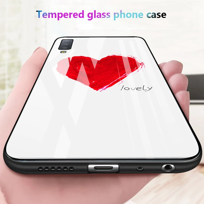 Pattern Tempered Glass Case For Samsung Galaxy A70 Case For Samsung A50 A30 A20 A10 Hard Back Cover For A7 2018 A750 Case Coques
Pattern Tempered Glass Case For Samsung Galaxy A70 Case For Samsung A50 A30 A20 A10 Hard Back Cover For A7 2018 A750 Case Coques