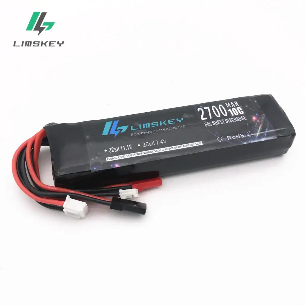 11.1V 2700mAh 10C 3S Li-Poly RC Battery for Walkera DEVO 7 DEVO 10 DEVO12E F12E WFLY9 RadioLink AT9 AT10 Transmitter
11.1V 2700mAh 10C 3S Li-Poly RC Battery for Walkera DEVO 7 DEVO 10 DEVO12E F12E WFLY9 RadioLink AT9 AT10 Transmitter