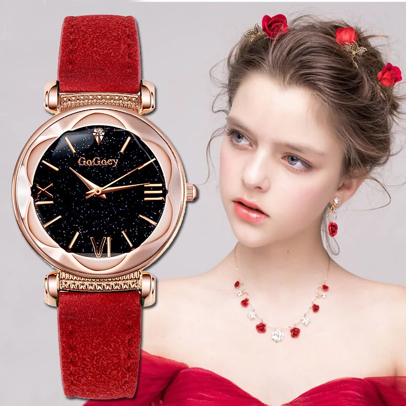 2018 Luxury Brand Gogoey Women Watches Personality romantic starry sky Wrist Watch Leather Rhinestone Designer Ladies Clock
2018 Luxury Brand Gogoey Women Watches Personality romantic starry sky Wrist Watch Leather Rhinestone Designer Ladies Clock