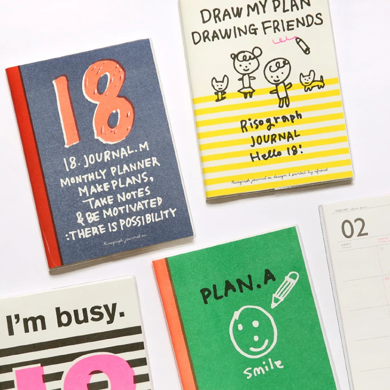 2018 Risography Journal 18. Monthly Planner A5 Scheduler 64P Cool Fashion Journal Gift
2018 Risography Journal 18. Monthly Planner A5 Scheduler 64P Cool Fashion Journal Gift