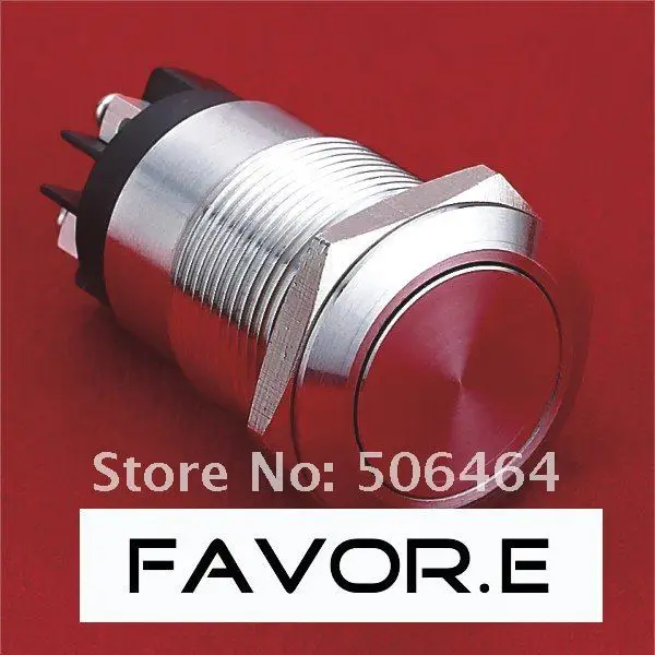 *Stainless steel 19mm IP65 5A/250VAC 1NO 1NC latching metal Push Button Switch screw terminal
*Stainless steel 19mm IP65 5A/250VAC 1NO 1NC latching metal Push Button Switch screw terminal