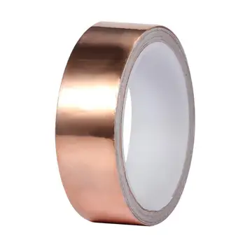 30mm x10M Copper Foil Tape EMI Shielding Guitar Slug Snail Barrier Shielding Single Conductive Adhesive for Guitar
30mm x10M Copper Foil Tape EMI Shielding Guitar Slug Snail Barrier Shielding Single Conductive Adhesive for Guitar
