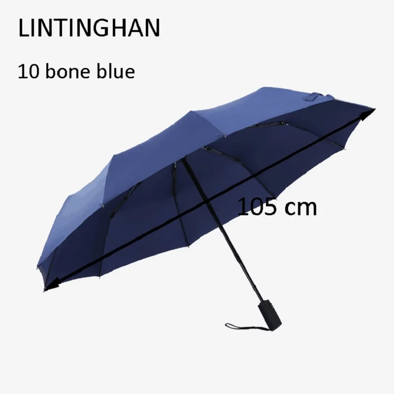 125 cm automatic stainless steel ten three folding umbrella bone strengthening windbreak is prevented bask in big umbrella 105
125 cm automatic stainless steel ten three folding umbrella bone strengthening windbreak is prevented bask in big umbrella 105