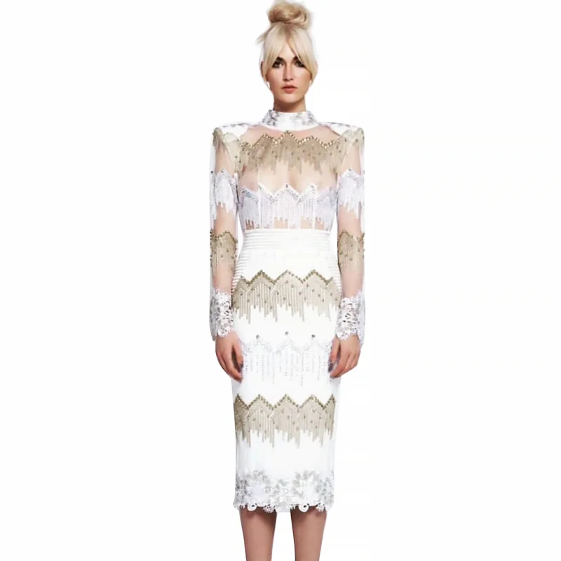 High Quality White Lace Celebrity Hollow Out Bodycon Dress Homecoming Party Elegant Dress
High Quality White Lace Celebrity Hollow Out Bodycon Dress Homecoming Party Elegant Dress