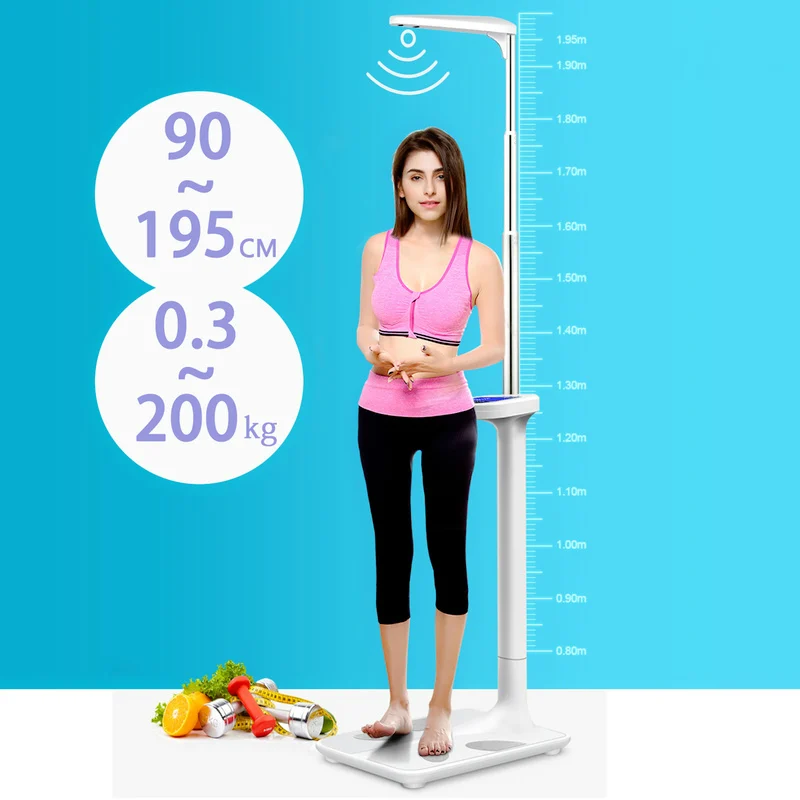 Foldable Ultrasonic Height Weighting Scale Stadiometer Multifunction Body Fat Analyzer Height Rod
Foldable Ultrasonic Height Weighting Scale Stadiometer Multifunction Body Fat Analyzer Height Rod