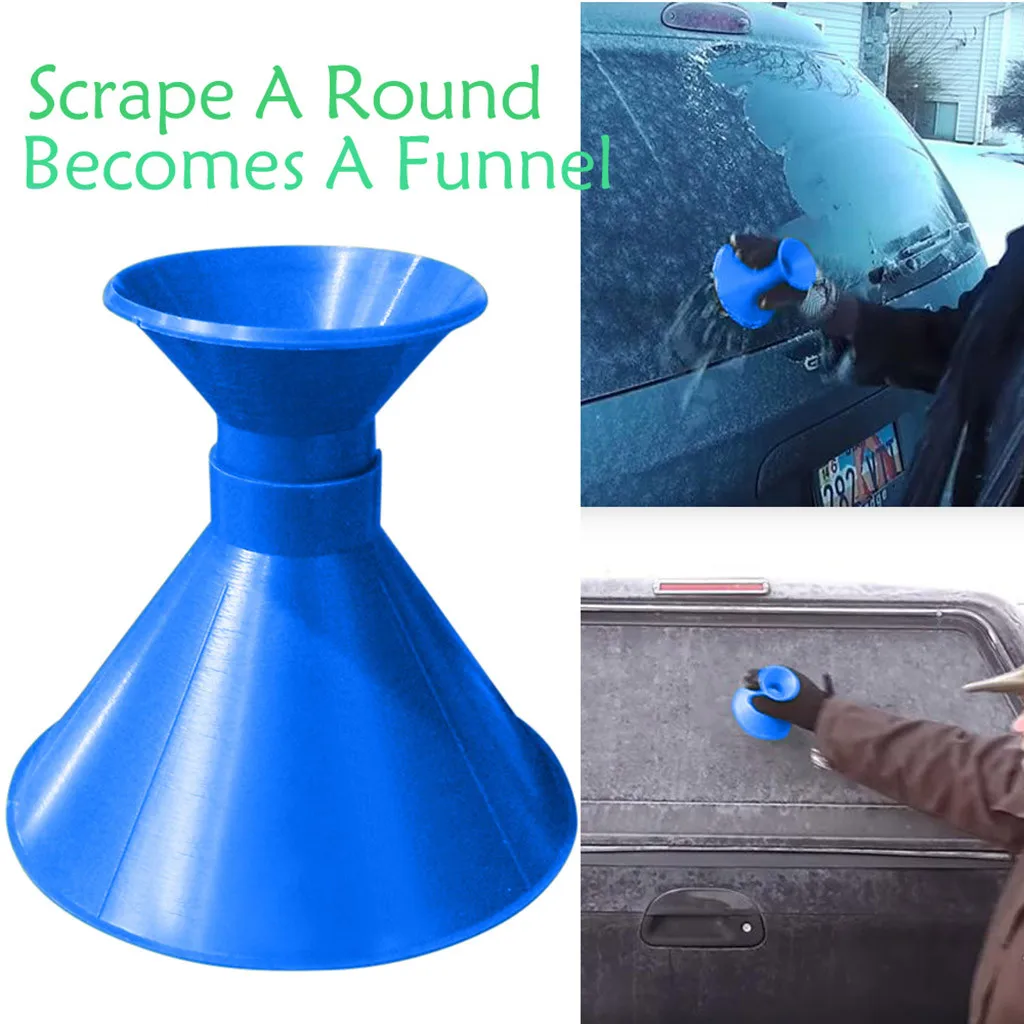 Scrape A Round Magic Cone-Shaped Windshield Blue Ice Scraper Snow Becomes A Funnel Winter Car Care #30
Scrape A Round Magic Cone-Shaped Windshield Blue Ice Scraper Snow Becomes A Funnel Winter Car Care #30