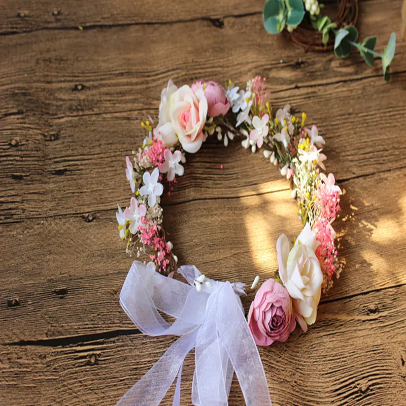 Bridal wreath Free Shipping hand-made Bind the wreath Dried flowers are full of stars
Bridal wreath Free Shipping hand-made Bind the wreath Dried flowers are full of stars