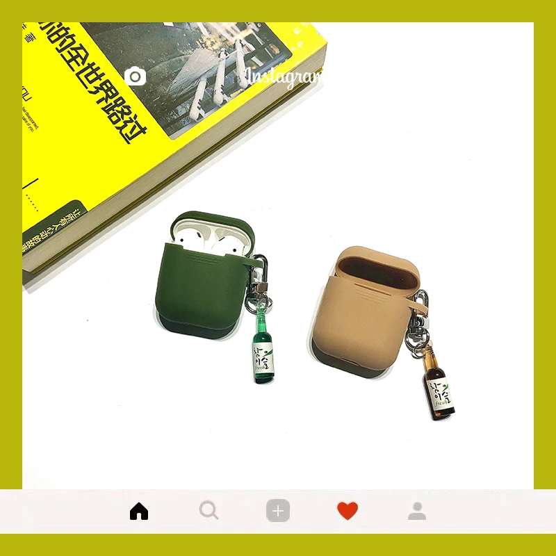 Cute Interesting Korean Shochu Pendant Earphone Cases For Apple Wireless bluetooth headset Airpods Silicone Cover For Air pods 2
Cute Interesting Korean Shochu Pendant Earphone Cases For Apple Wireless bluetooth headset Airpods Silicone Cover For Air pods 2