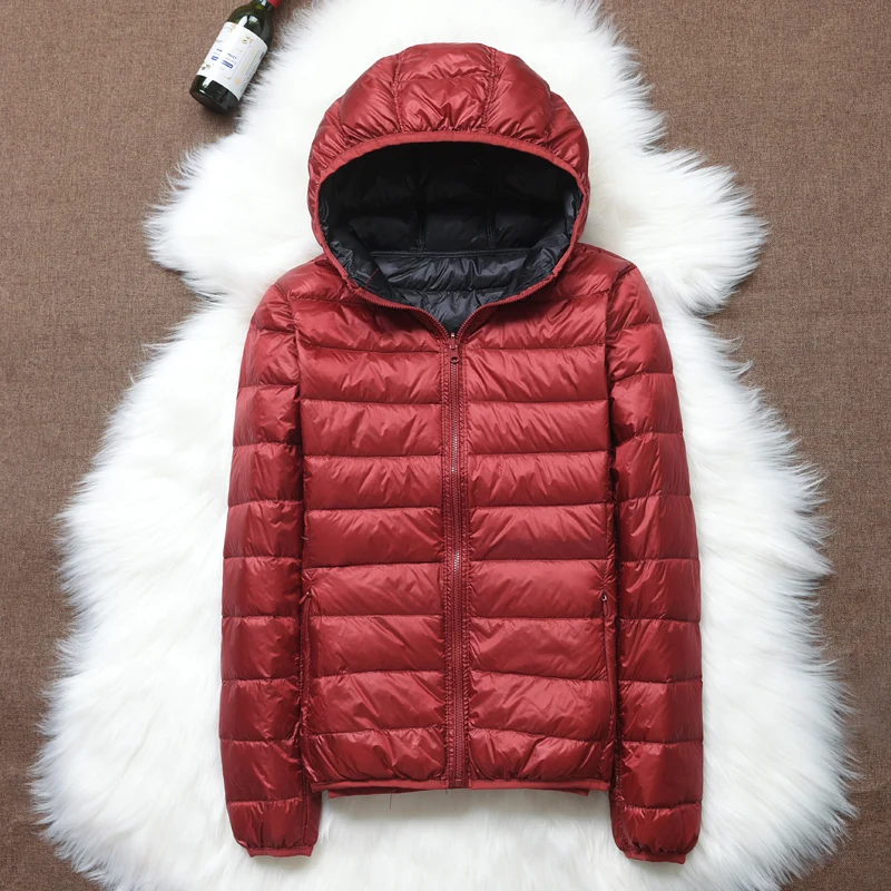 Ailegogo 2019 Women Ultra Light Down Jacket Casual Plus Size 4XL Double Side Reversible Coats With Portable Bag Female Outwear
Ailegogo 2019 Women Ultra Light Down Jacket Casual Plus Size 4XL Double Side Reversible Coats With Portable Bag Female Outwear