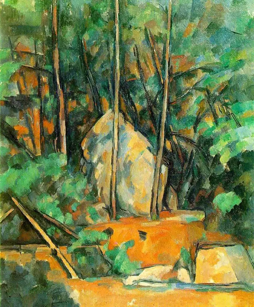 

100% hand made Oil Painting Reproduction on linen canvas, in-the-park-of-chateau-noir-1900 by paul Cezanne,oil paintings