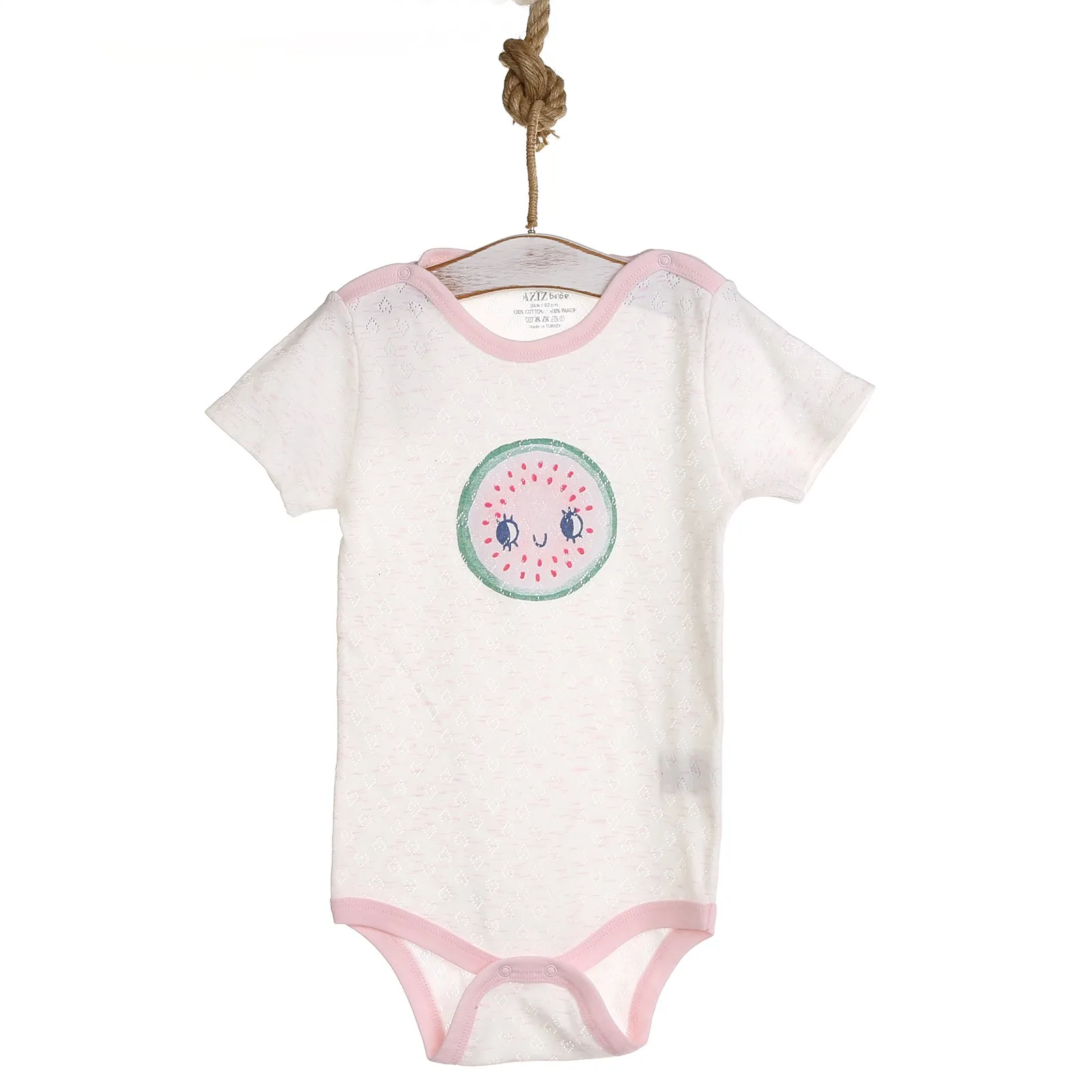 ebebek Aziz Bebe Strawberry Baby Girl Bodysuit