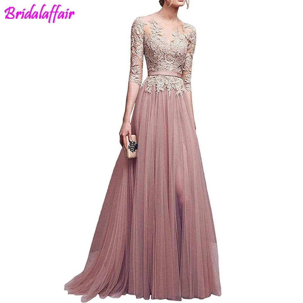 Appliques Tulle dress for prom 3/4 Sleeves Long Prom Dresses long 2018 for Women prom dress robe soiree dentelle formal dress
Appliques Tulle dress for prom 3/4 Sleeves Long Prom Dresses long 2018 for Women prom dress robe soiree dentelle formal dress