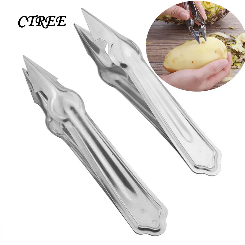 CTREE Pineapple knife Multi-purpose Stainless Steel Fruit&Vegetable Peeler Curved Pineapple Eye Knife Salad Kitchen Gadgets C860
CTREE Pineapple knife Multi-purpose Stainless Steel Fruit&Vegetable Peeler Curved Pineapple Eye Knife Salad Kitchen Gadgets C860