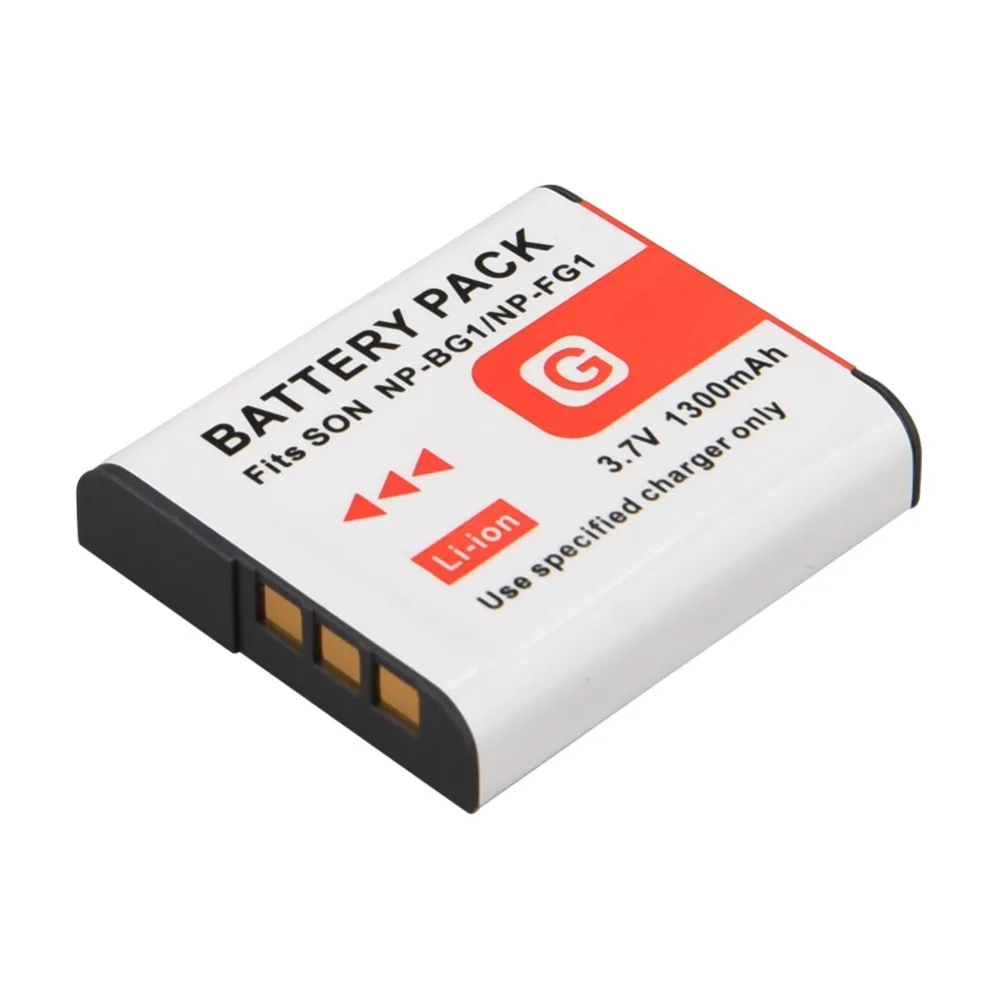 High Quality 3.7V 1300mAh NP-BG1 NP-FG1 Camera Battery Pack for Sony DSC-H3 NP-BG1 NP-FG1 Battery
High Quality 3.7V 1300mAh NP-BG1 NP-FG1 Camera Battery Pack for Sony DSC-H3 NP-BG1 NP-FG1 Battery