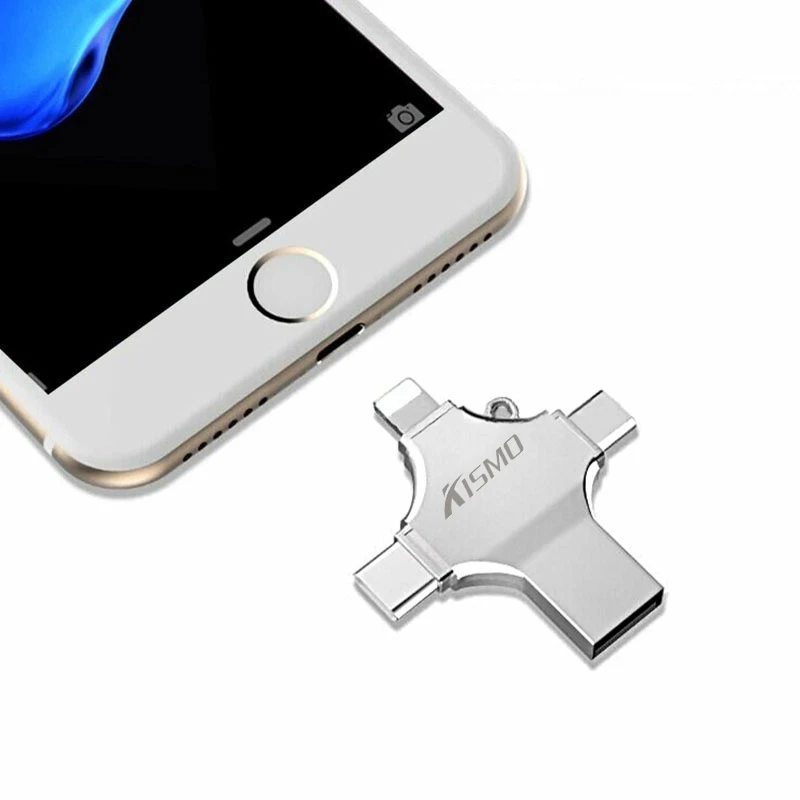 Kismo 4 in 1 USB Flash Drive Memory Stick Type-C OTG Pen Drive For S8 S9 Note 8 P20 Mate10 P10 Mi8 LG G6 V30 Oneplus 5 6
Kismo 4 in 1 USB Flash Drive Memory Stick Type-C OTG Pen Drive For S8 S9 Note 8 P20 Mate10 P10 Mi8 LG G6 V30 Oneplus 5 6