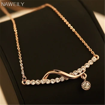 NAWEILY New Fashion Water Drop Clavicle Chain Necklaces Women Exquisite Rhinestone Pendant Necklace Jewelry NWLN67
NAWEILY New Fashion Water Drop Clavicle Chain Necklaces Women Exquisite Rhinestone Pendant Necklace Jewelry NWLN67