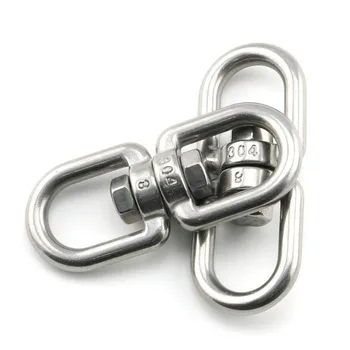 2PCS M8 Double Ended Swivel Eye Hook 304 Stainless Steel Eye to Eye Swivel Shackle Ring Connector
2PCS M8 Double Ended Swivel Eye Hook 304 Stainless Steel Eye to Eye Swivel Shackle Ring Connector
