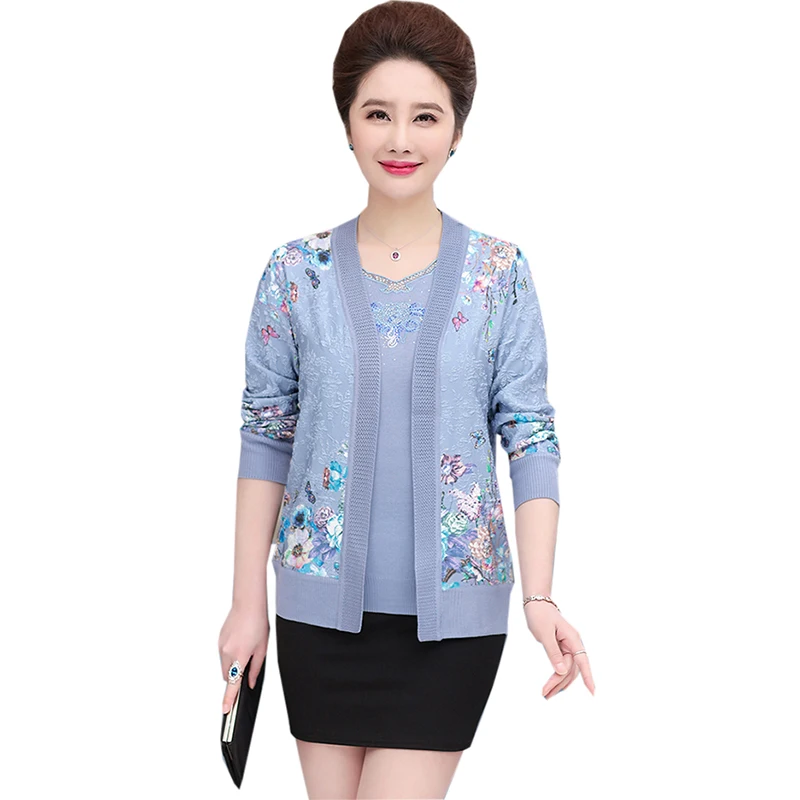 2018 Autumn Women Two Pieces Set Sweaters Print Floral O-neck Loose Knitted Sweaters Mother Long Sleeve Casual Sweaters FP1217
2018 Autumn Women Two Pieces Set Sweaters Print Floral O-neck Loose Knitted Sweaters Mother Long Sleeve Casual Sweaters FP1217