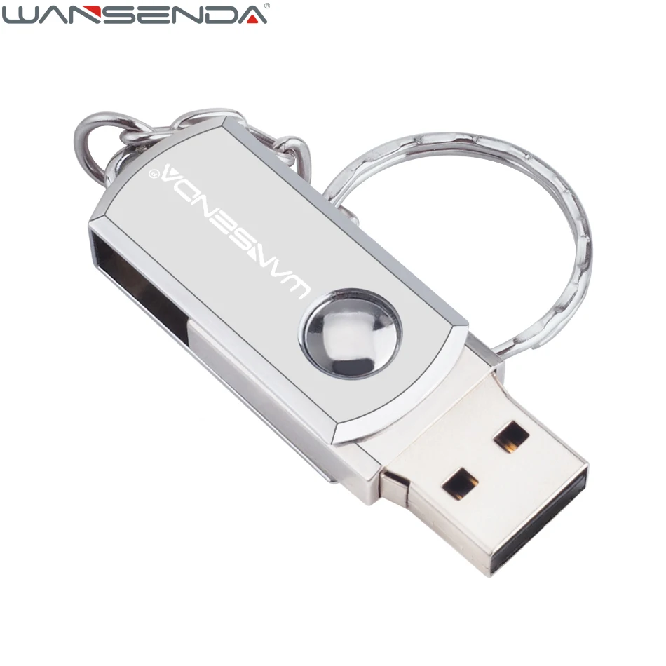 WANSENDA Keychain USB Flash Drive 128GB Metal Pen Drive 4GB 8GB 16GB 32GB 64GB Rotation USB Memory Stick Real Capacity Pendrive
WANSENDA Keychain USB Flash Drive 128GB Metal Pen Drive 4GB 8GB 16GB 32GB 64GB Rotation USB Memory Stick Real Capacity Pendrive