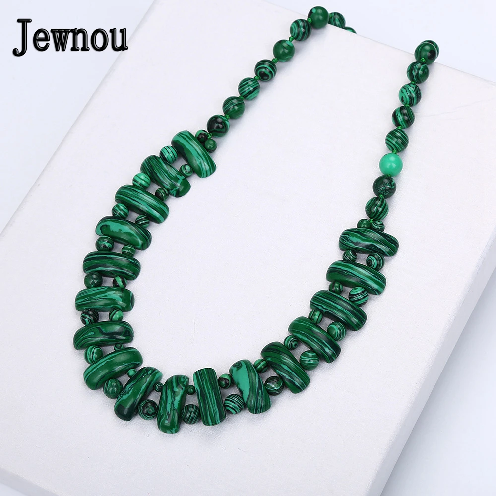 Jewnou Malachite Necklace Natural Stone Crystal Women Bead Chain Fashion Lady Reiki Jewelry Upscale Custom Made Ethnic Diy Gift
Jewnou Malachite Necklace Natural Stone Crystal Women Bead Chain Fashion Lady Reiki Jewelry Upscale Custom Made Ethnic Diy Gift