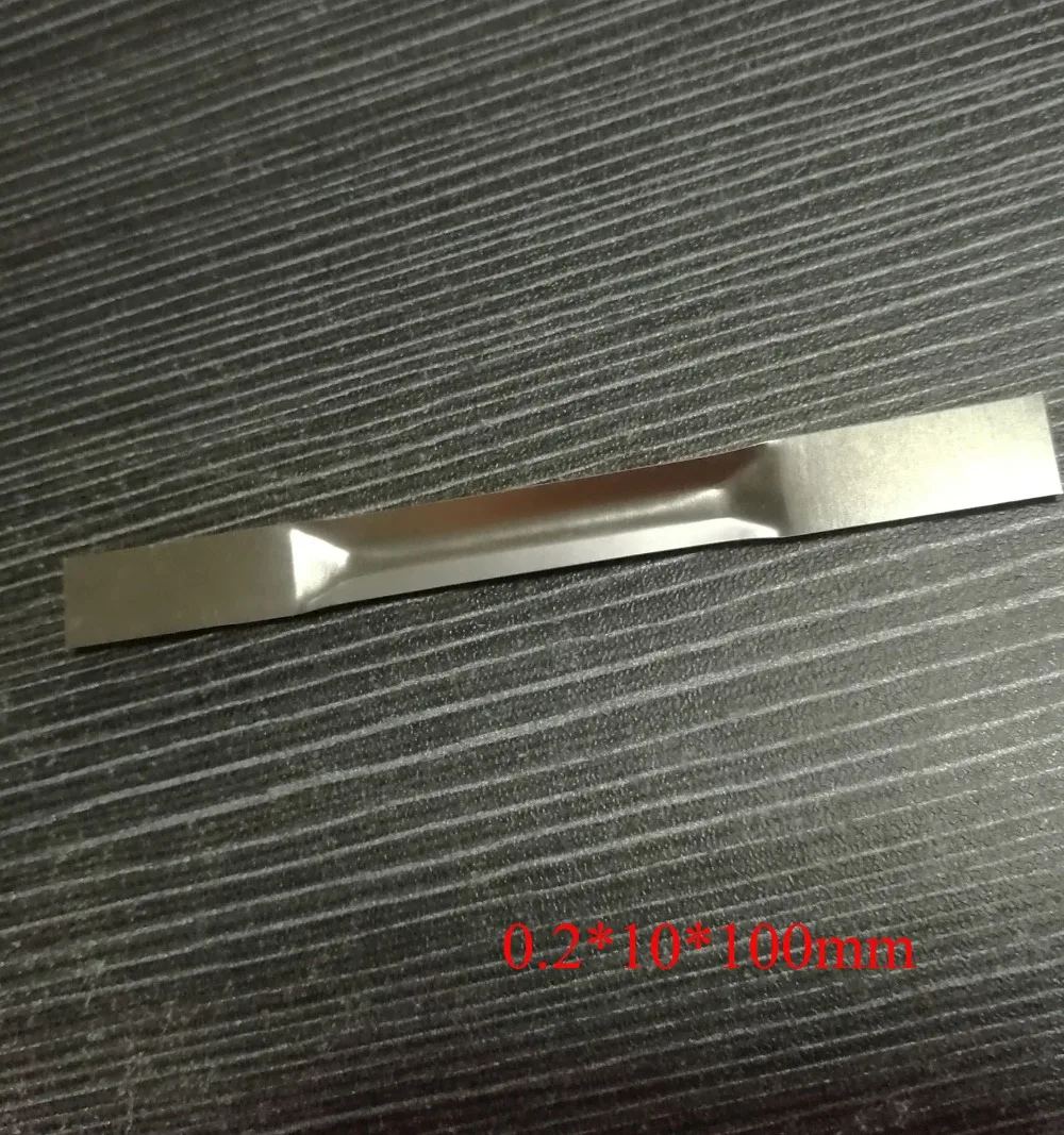 0.2*10*100mm, High Purity Tungsten evaporation Boat for Vacuum evaporation coating experiment tungsten sheet, 5 pcs/lot
0.2*10*100mm, High Purity Tungsten evaporation Boat for Vacuum evaporation coating experiment tungsten sheet, 5 pcs/lot