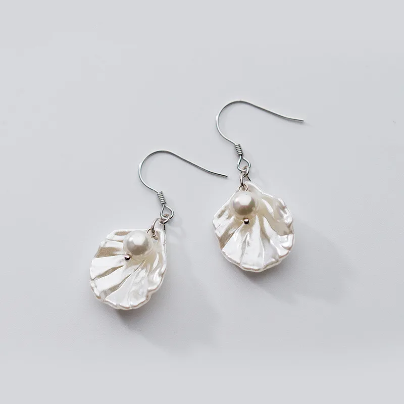 925 Sterling Silver White Natural Shell Pearl Drop Earrings For Women Wedding Gift Sterling-silver-jewelry Brinco EH554
925 Sterling Silver White Natural Shell Pearl Drop Earrings For Women Wedding Gift Sterling-silver-jewelry Brinco EH554