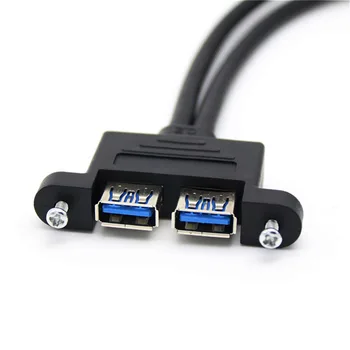 Dual USB 3.0 Male to Dual USB 3.0 Female USB3.0 Extension Cable with Screw Panel Mount Male to Female M/F 30cm 50cm 1m 1.5m
Dual USB 3.0 Male to Dual USB 3.0 Female USB3.0 Extension Cable with Screw Panel Mount Male to Female M/F 30cm 50cm 1m 1.5m