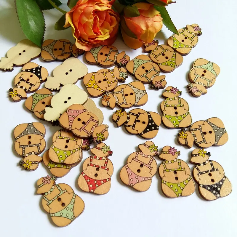 30/50pcsPcs/lot Mixed Color mix Sexy woman Botones 2 Holes Printing Wooden Buttons Scrapbooking Sewing Accessories 19*30mm
30/50pcsPcs/lot Mixed Color mix Sexy woman Botones 2 Holes Printing Wooden Buttons Scrapbooking Sewing Accessories 19*30mm