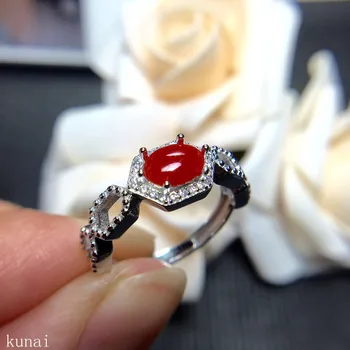 KJJEAXCMY fine jewelry 925 Silver inlaid with natural red gemstone ring with two colors to choose from.bnmrty 
KJJEAXCMY fine jewelry 925 Silver inlaid with natural red gemstone ring with two colors to choose from.bnmrty