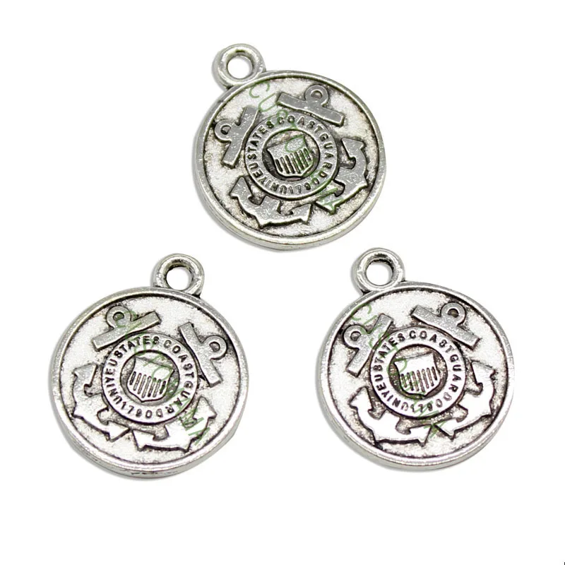 60pcs-Antique Silver United States Coast Guard 1790 charms pendants 2 sided 18x15mm
60pcs-Antique Silver United States Coast Guard 1790 charms pendants 2 sided 18x15mm