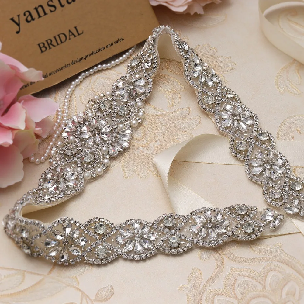 yanstar Rhinestones Bridal Belt Silver Crystal Wedding Sash Handmade Pearls Bridal Sash For Wedding Accessories XY834
yanstar Rhinestones Bridal Belt Silver Crystal Wedding Sash Handmade Pearls Bridal Sash For Wedding Accessories XY834