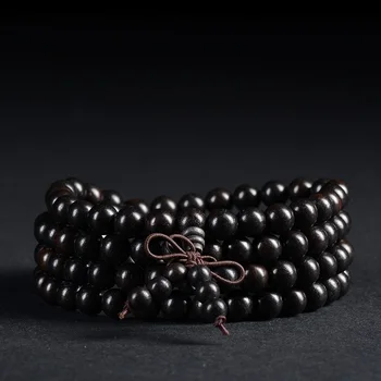 BRO504 Natural Ebony 6mm Bracelets Buddha 216PCS Black Sandalwood Meditation Prayer Malas Smooth Round Beads
BRO504 Natural Ebony 6mm Bracelets Buddha 216PCS Black Sandalwood Meditation Prayer Malas Smooth Round Beads