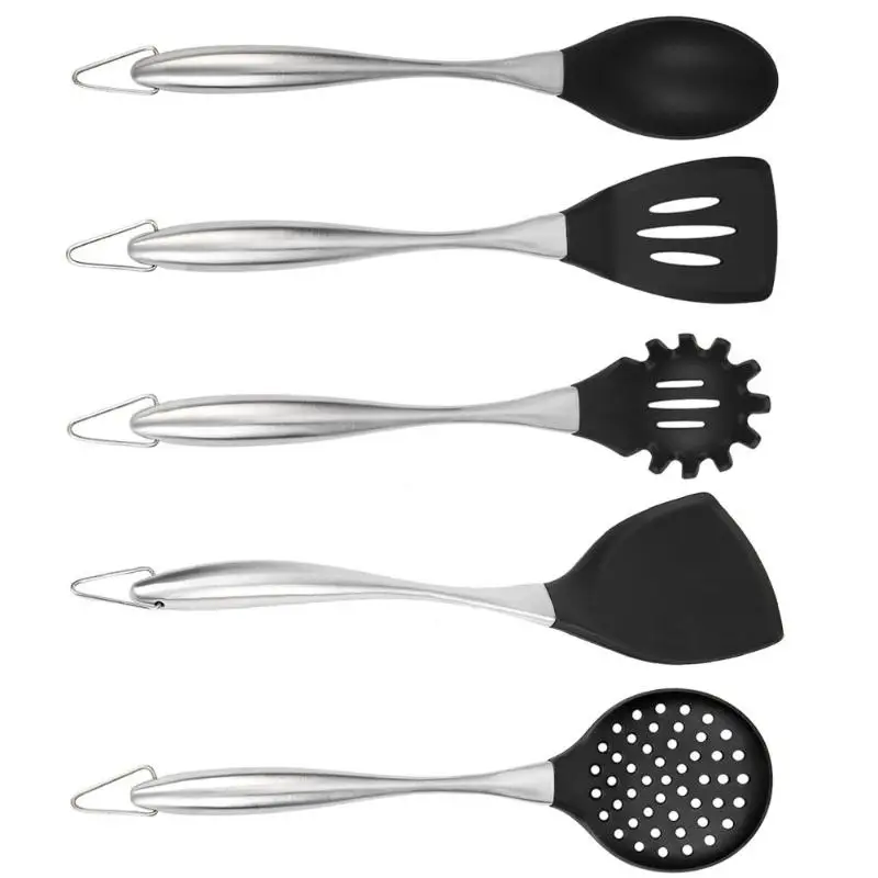 Stainless Steel Handle Silicone Kitchenware Spatula Spoon Cooking Utensils Kitchen Cookware Kitchenware Tools
Stainless Steel Handle Silicone Kitchenware Spatula Spoon Cooking Utensils Kitchen Cookware Kitchenware Tools