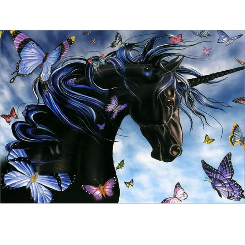 5D DIY diamond painting unicorn dark horse butterfly full drill square round diamond embroidery cross stitch rhinesto mosaic
5D DIY diamond painting unicorn dark horse butterfly full drill square round diamond embroidery cross stitch rhinesto mosaic