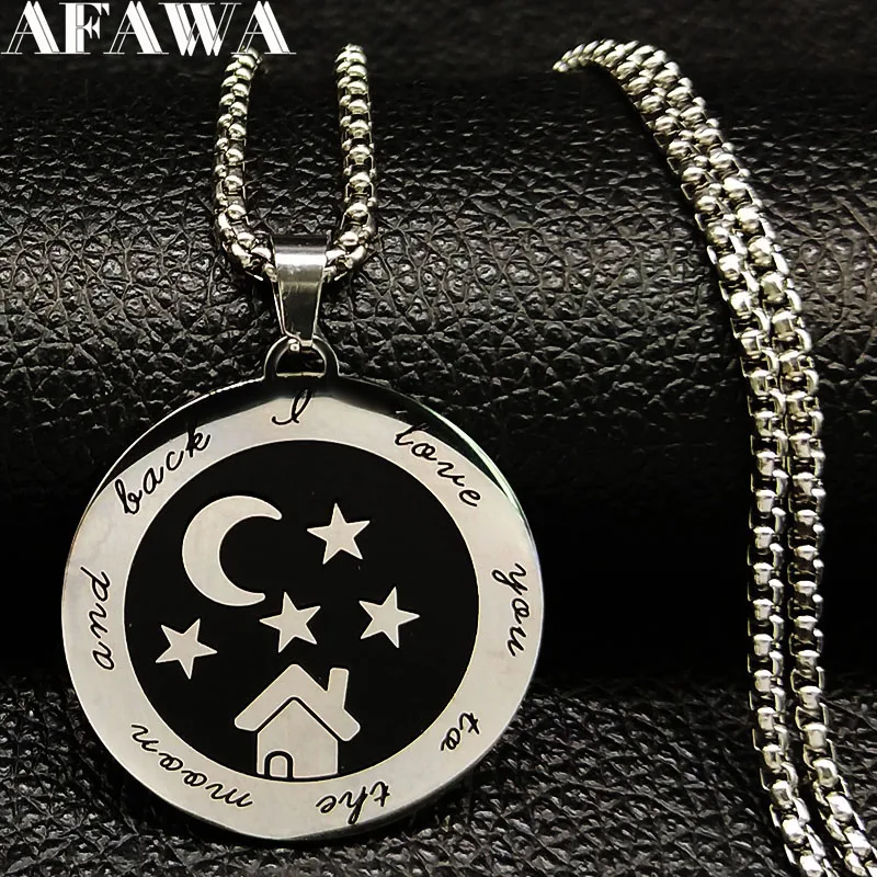 2019 Fashion Couple I Love You To Moon The Back Enamel Stainless Steel Pendant Necklace Women Jewelry bisuteria mujer N186733
2019 Fashion Couple I Love You To Moon The Back Enamel Stainless Steel Pendant Necklace Women Jewelry bisuteria mujer N186733