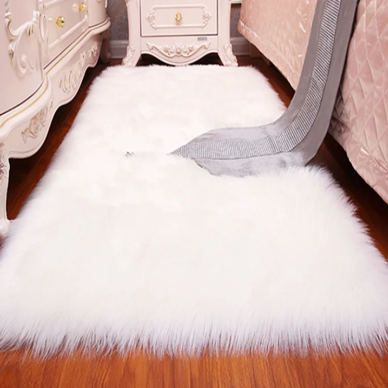 Enipate White Faux Sheepskin Wool Rug Fluffy Hairy Wool Carpet Seat Pad Living Room Bedroom Balcony Decor 4 Sizes
Enipate White Faux Sheepskin Wool Rug Fluffy Hairy Wool Carpet Seat Pad Living Room Bedroom Balcony Decor 4 Sizes