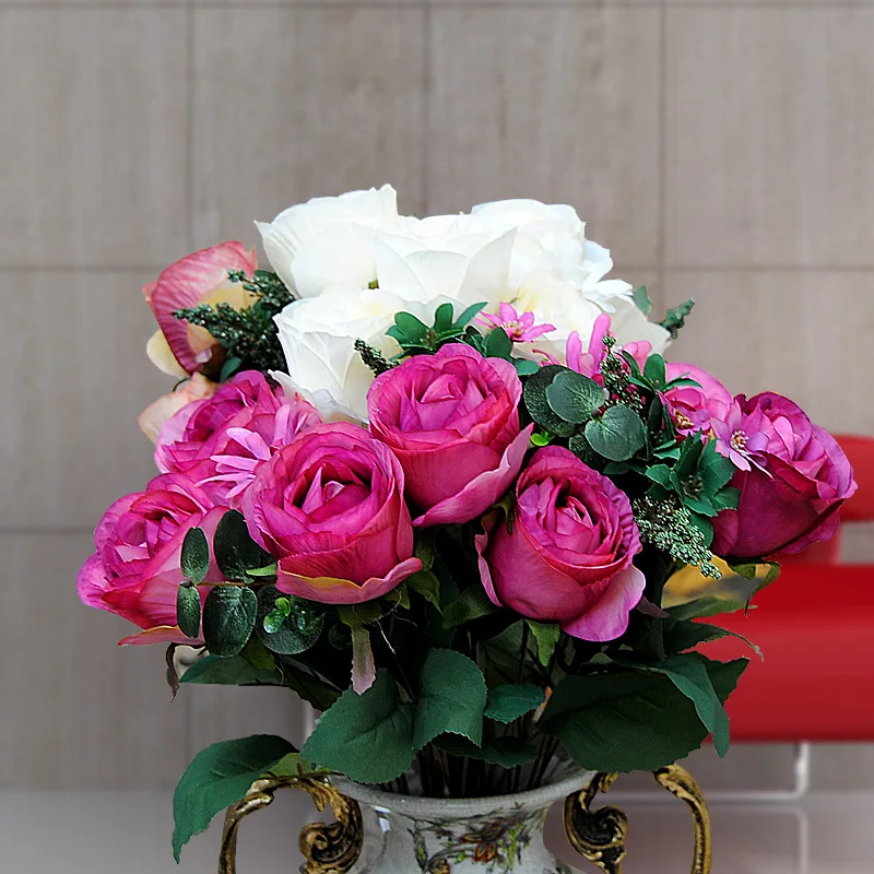 US house house modern-vintage European and American sweetheart roses simulation flowers high-end home decorations, home accessor
US house house modern-vintage European and American sweetheart roses simulation flowers high-end home decorations, home accessor