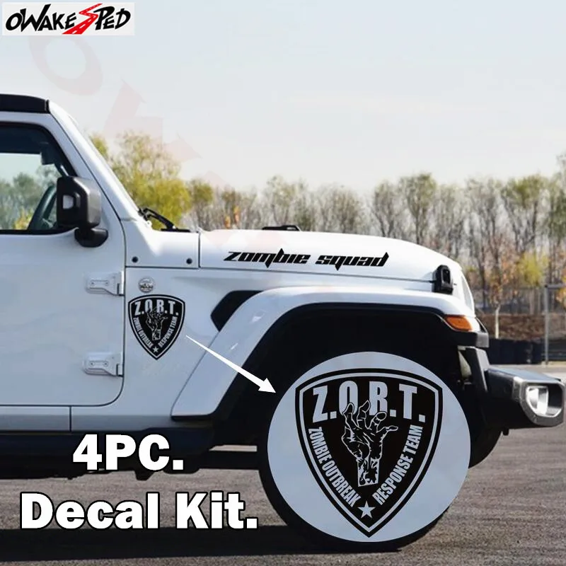 4 Pcs Zombie Outbreak Decal Kit Car Hood / Fender Sticker Automobile Body Accessories Vinyl Stickers For Jeep Wrangler
4 Pcs Zombie Outbreak Decal Kit Car Hood / Fender Sticker Automobile Body Accessories Vinyl Stickers For Jeep Wrangler