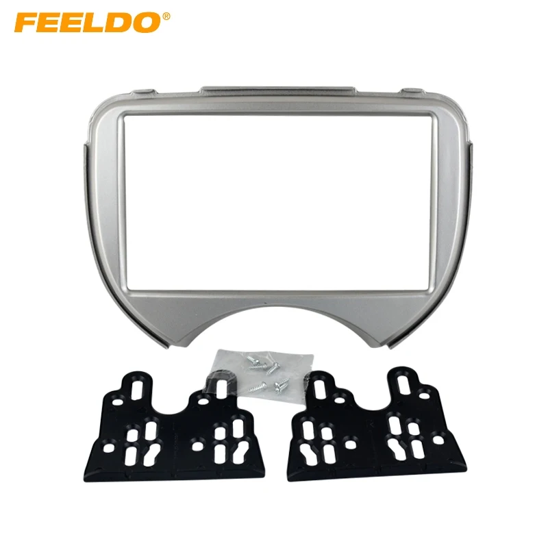 FEELDO 2DIN Car Radio Stereo Fascia Panel Refitting Frame For Nissan March/Micra RENAULT Pulse Audio Installtion Trim Mount Kit
FEELDO 2DIN Car Radio Stereo Fascia Panel Refitting Frame For Nissan March/Micra RENAULT Pulse Audio Installtion Trim Mount Kit
