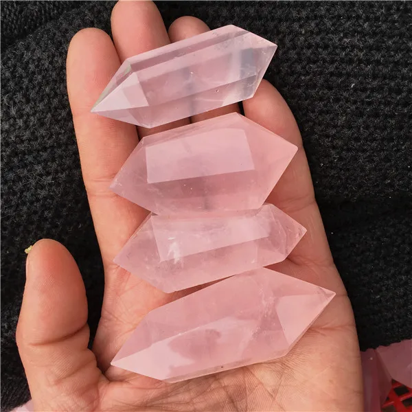 4 pieces Rose powder crystal wand Genuine crystal healing natural gem minerals Rose powder crystal stone meditation
4 pieces Rose powder crystal wand Genuine crystal healing natural gem minerals Rose powder crystal stone meditation