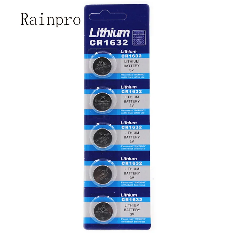 Фото Резиновая батарея Rainpro 10 шт./лот CR1632 1632 литиевая для автомобильного пульта