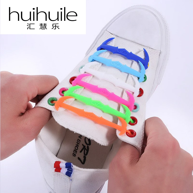 New Bat Style Lazy Man And Women Silicone Shoe Lace No Tie Shoelaces Tieless Sneakers Laces HHL-BE1 | Обувь