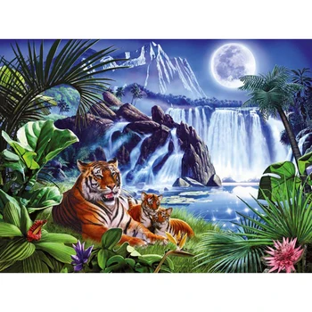 5D DIY Round Diamond Embroidery Painting Cross Stitch Tigers Under The Moon Home Decoration 3d Kit For Needlework KBL
5D DIY Round Diamond Embroidery Painting Cross Stitch Tigers Under The Moon Home Decoration 3d Kit For Needlework KBL