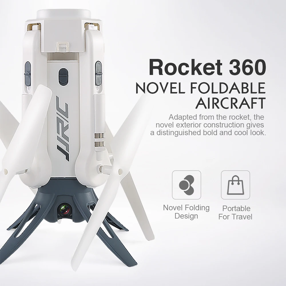 

JJR/C JJRC H51 Rocket 360 2.4G 720P Camera Wifi FPV 360 Degree Panoramic Aerial Photography Altitude Hold Foldable RC Drone